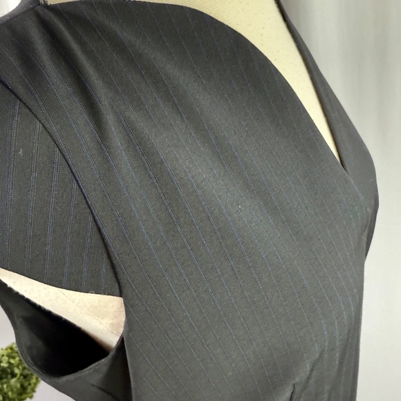 French Connection Black Pin Stripe Classic Dress - Picture 3 of 5